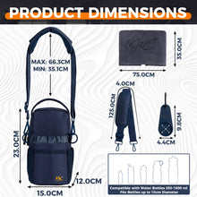 Load image into Gallery viewer, M2C® Magnetic Bottle Bag - M2C Products - product dimensions