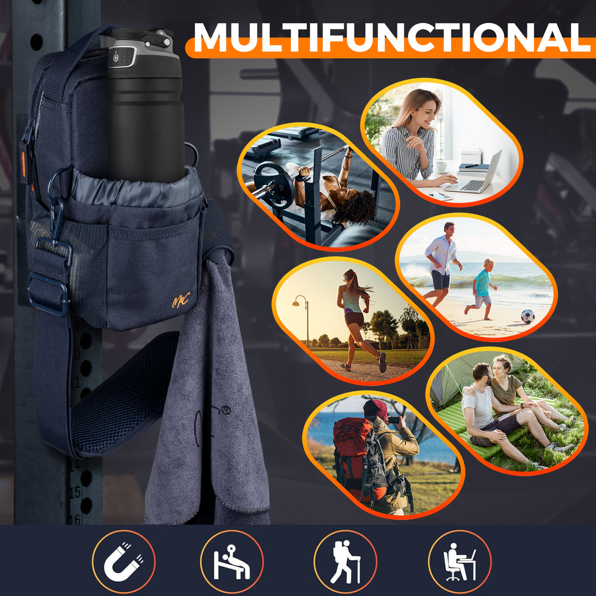M2C® Magnetic Bottle Bag - M2C Products multifunctional